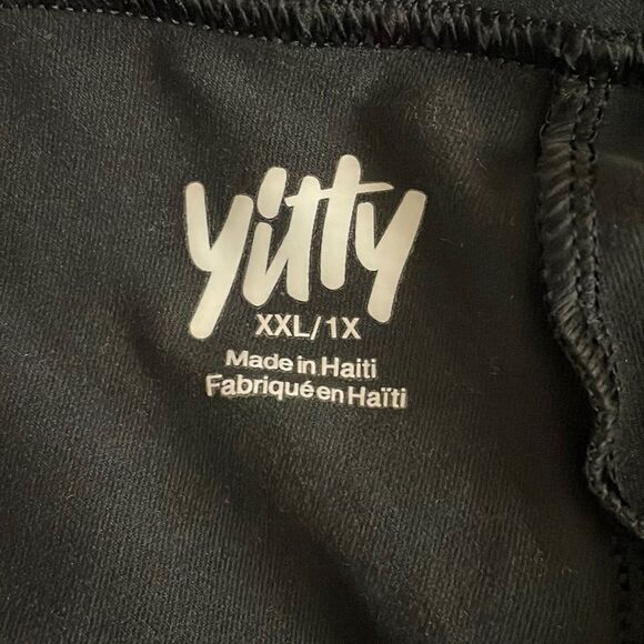 YITTY Womens Size XXL/ 1X Major Label Shaping High Waist Logo Legging Black - Picture 11 of 13